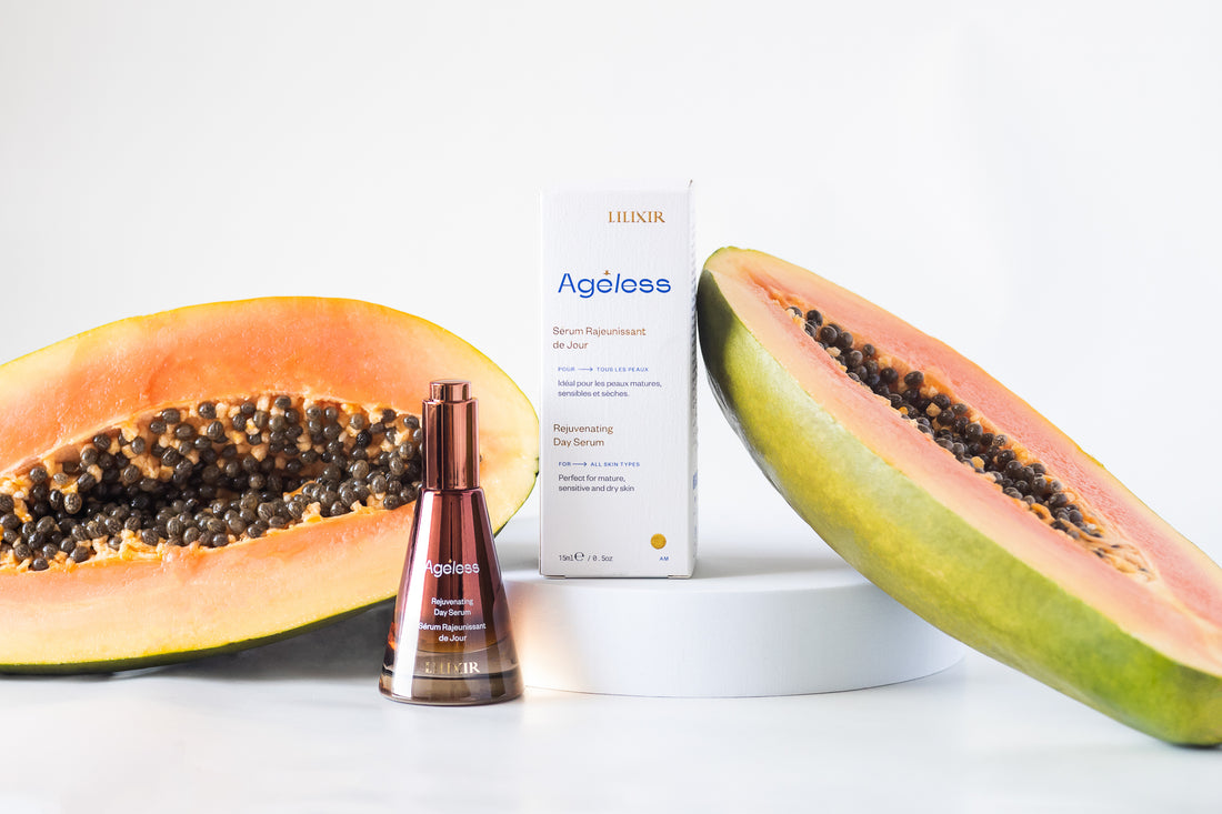LILIXIR Ageless rejuvenating Day serum. Best anti-aging organic skincare in Canada.