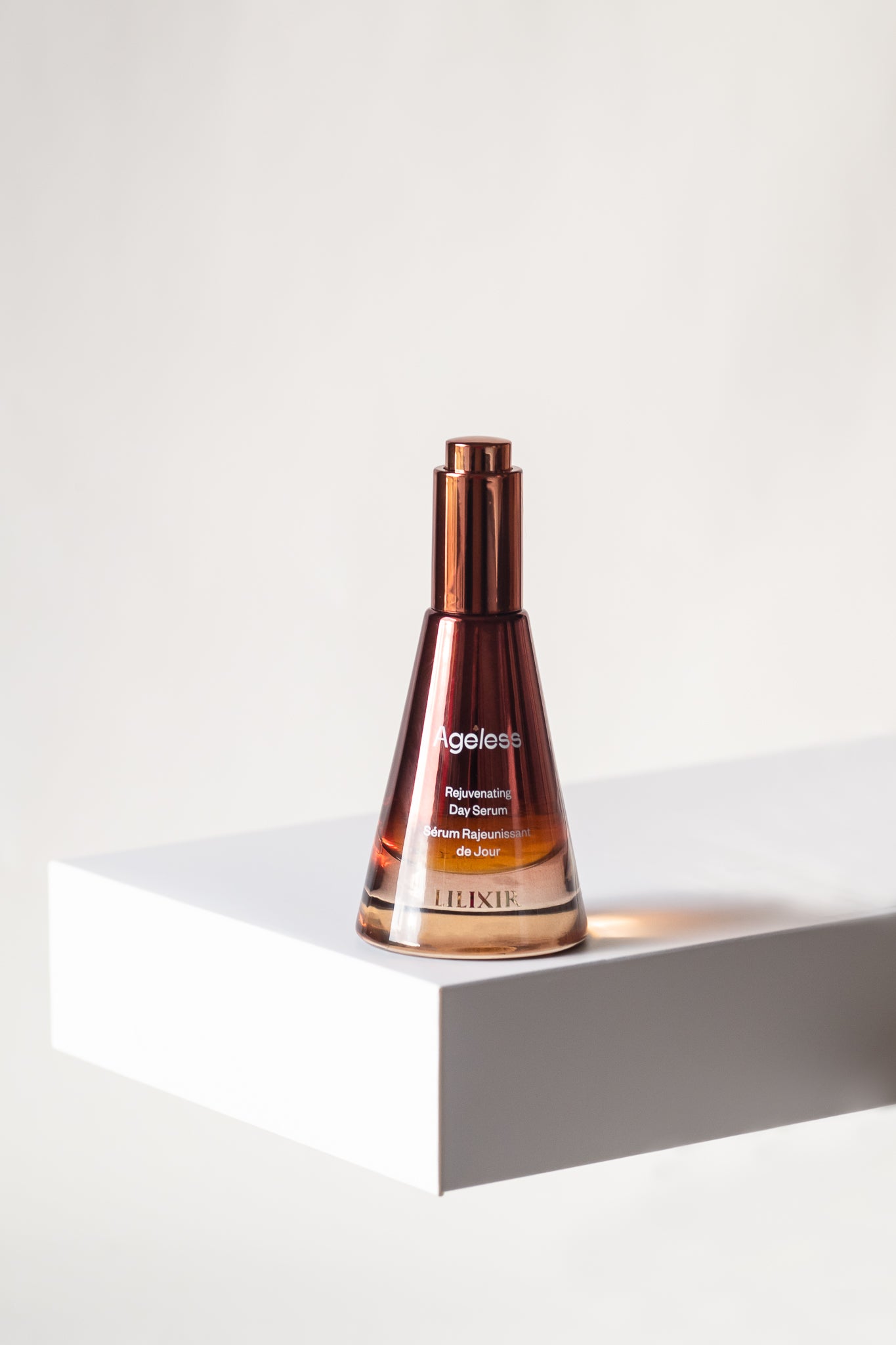 LIIXIR Ageless Day Serum on a shelf