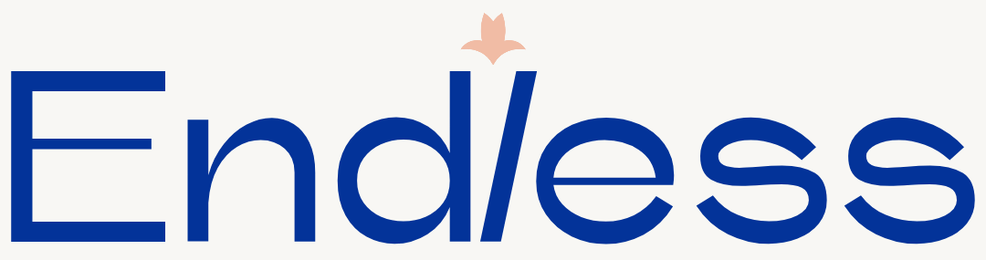 Logo of the LILIXIR brand collection named  'Endless' with blue text on a white background
