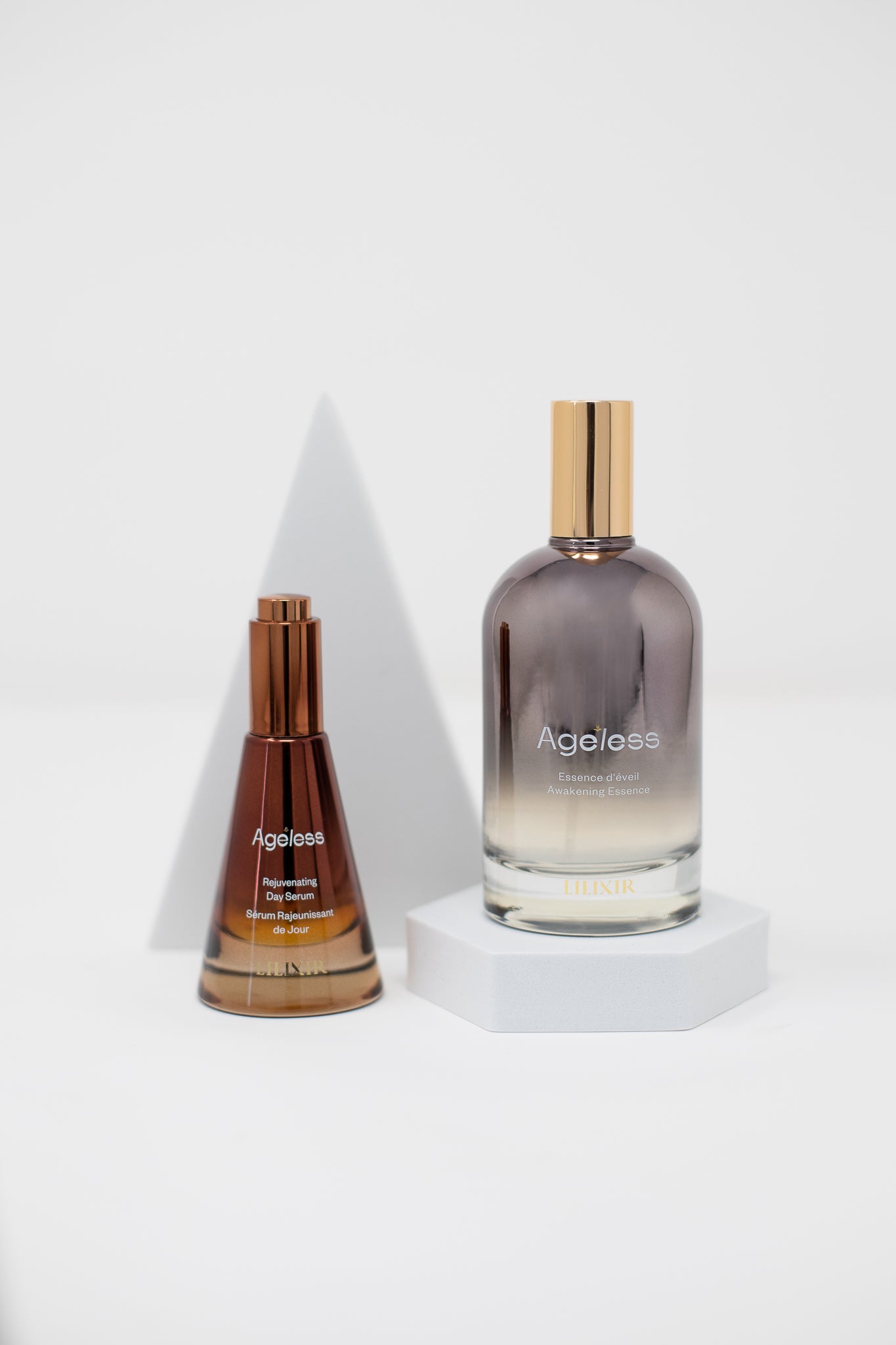 Lilixir Ageless Awakening Ritual — Day Defense Protocol bottles on a white background