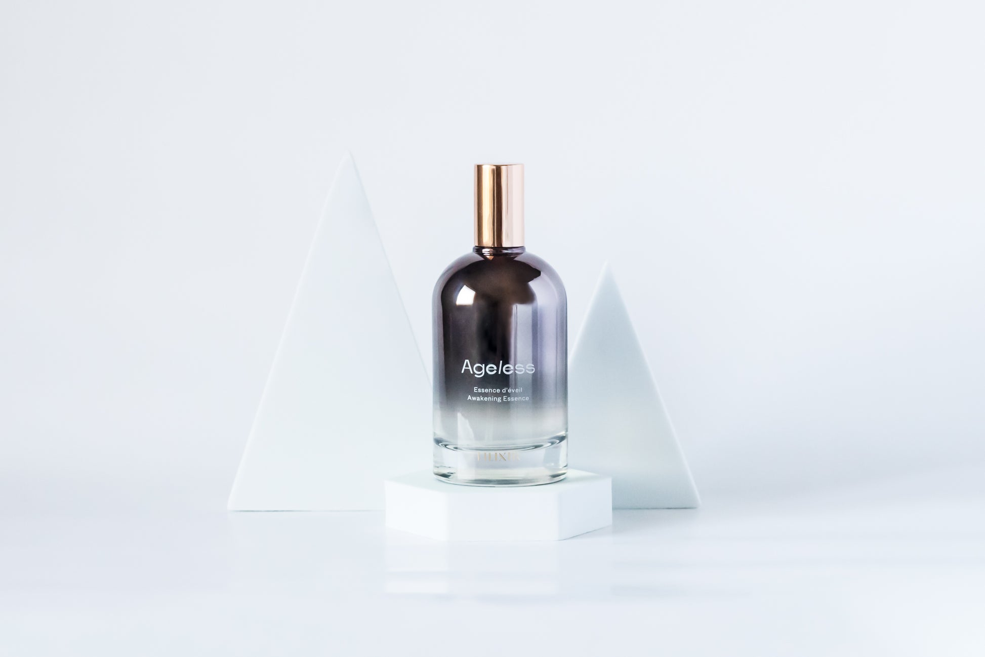 LILIXIR Ageless Awakening Essence bottle labeled 'Ageless' on a white background