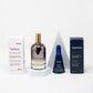 Ageless skincare products including a bottle, box, and jar on a white background