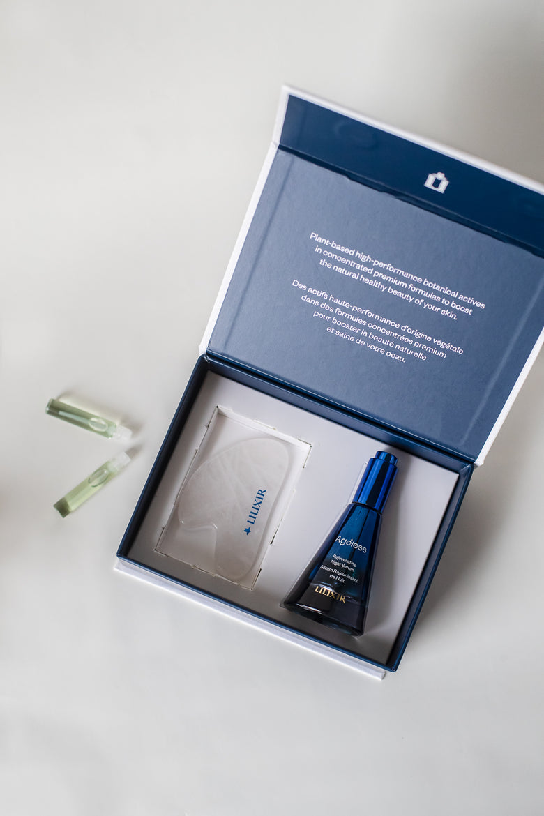 LILIXIR Night Routine Gift Set Box with samples