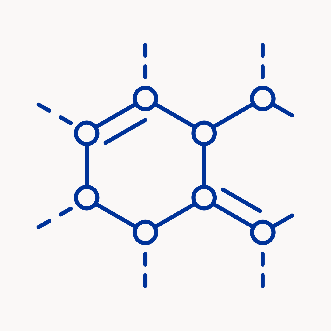 LILIXIR Blue molecular structure diagram on a white background