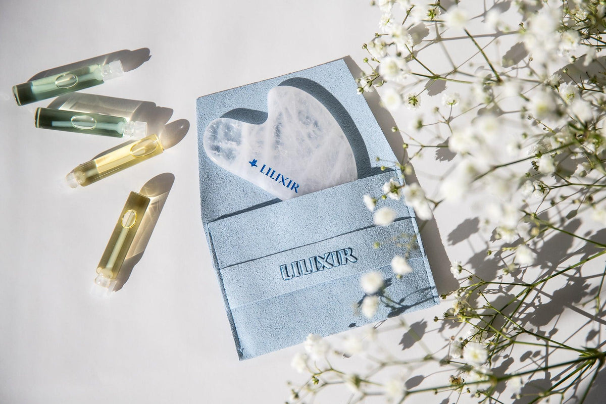 LILIXIR White Crystal Gua Sha - Acupressure Tool - LILIXIR